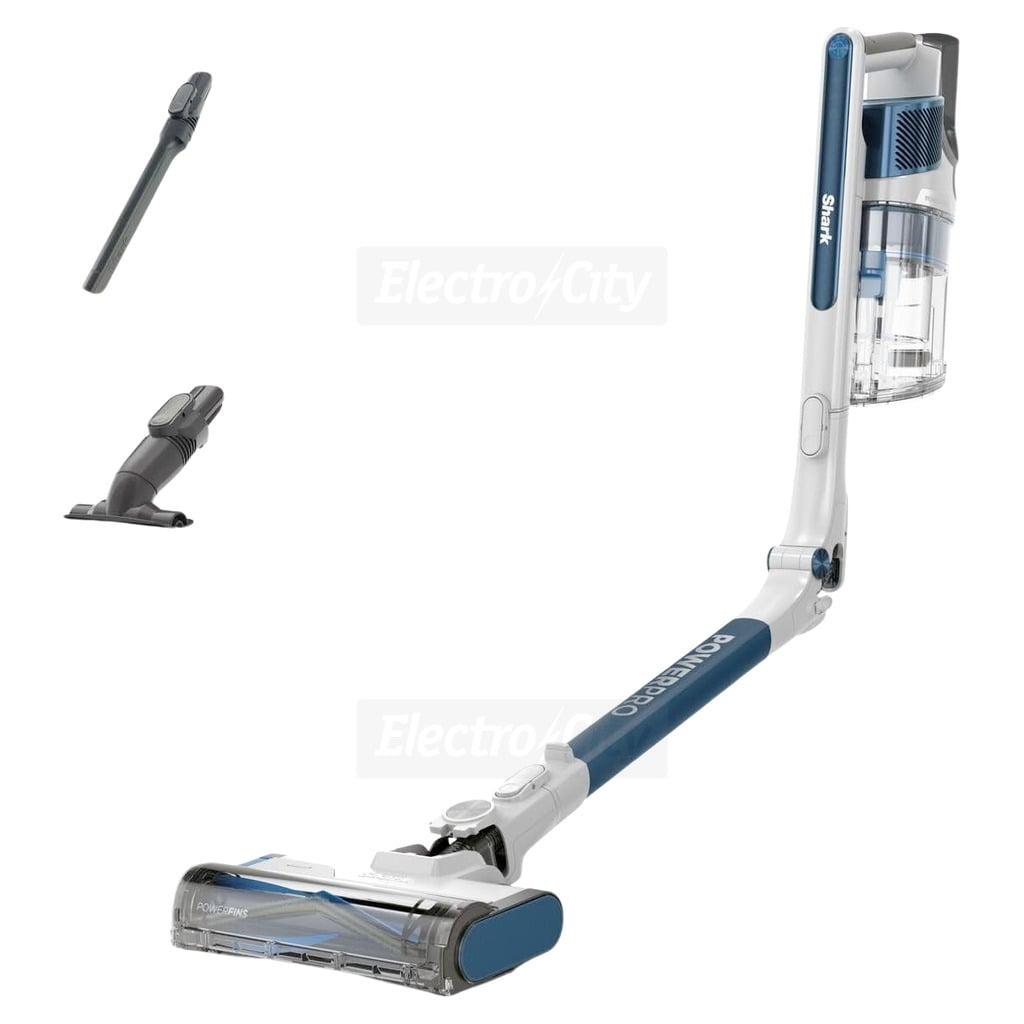 Shark PowerPro Cordless Vacuum Cleaner with Anti Hair Wrap, Floor Detect, Flexology, Navy Metallic, Up to 50 Minutes Runtime, Crevice Tool, Upholstery Tool, PowerFins