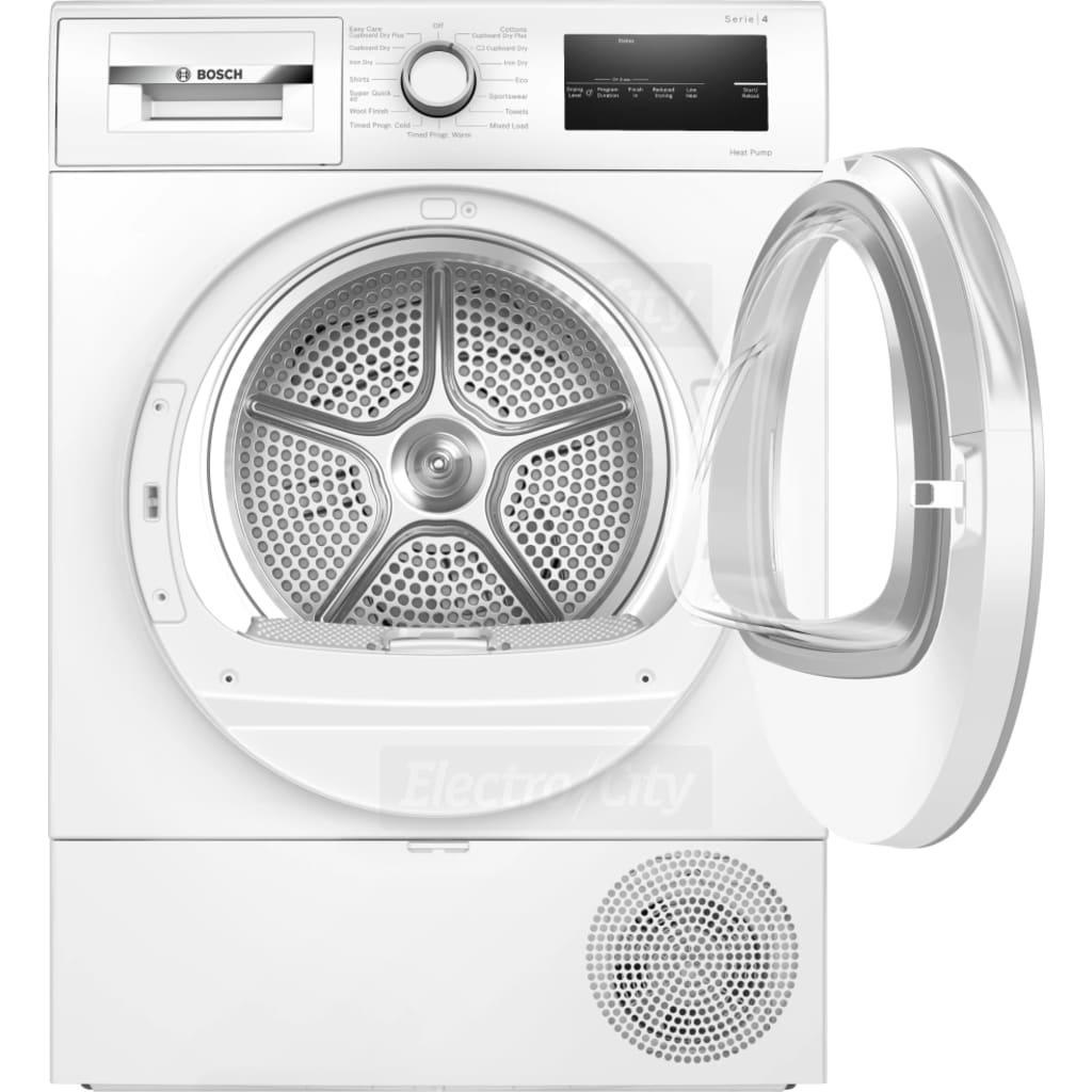 Bosch Series 4 Heat Pump Tumble Dryer - White, 8kg
