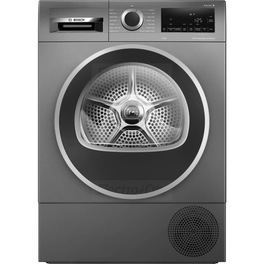 Bosch Series 6 9kg Heat Pump Dryer - Grey, SelfCleaning Condenser