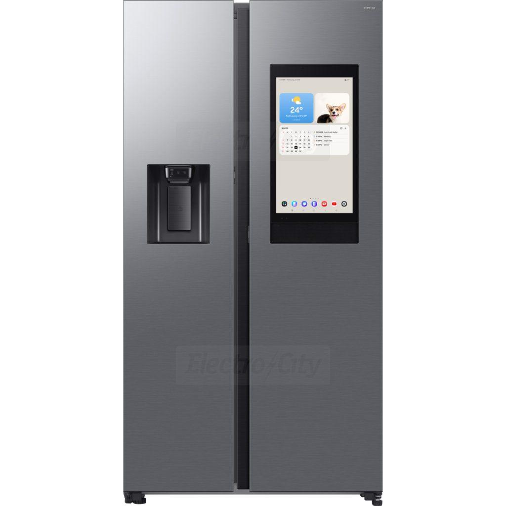 Samsung American Fridge Freezer Silver with Touchscreen and Water Dispenser