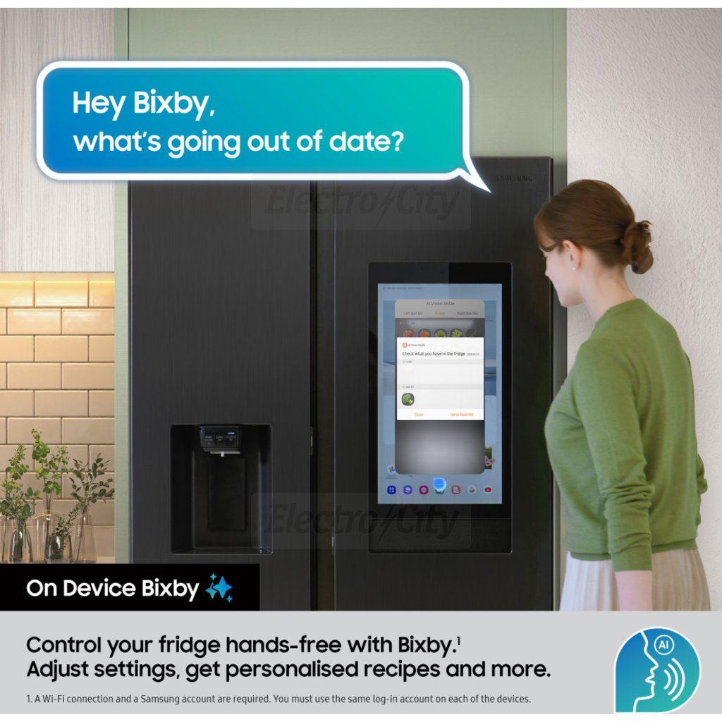 Samsung American Fridge Freezer Silver with Touchscreen and Water Dispenser