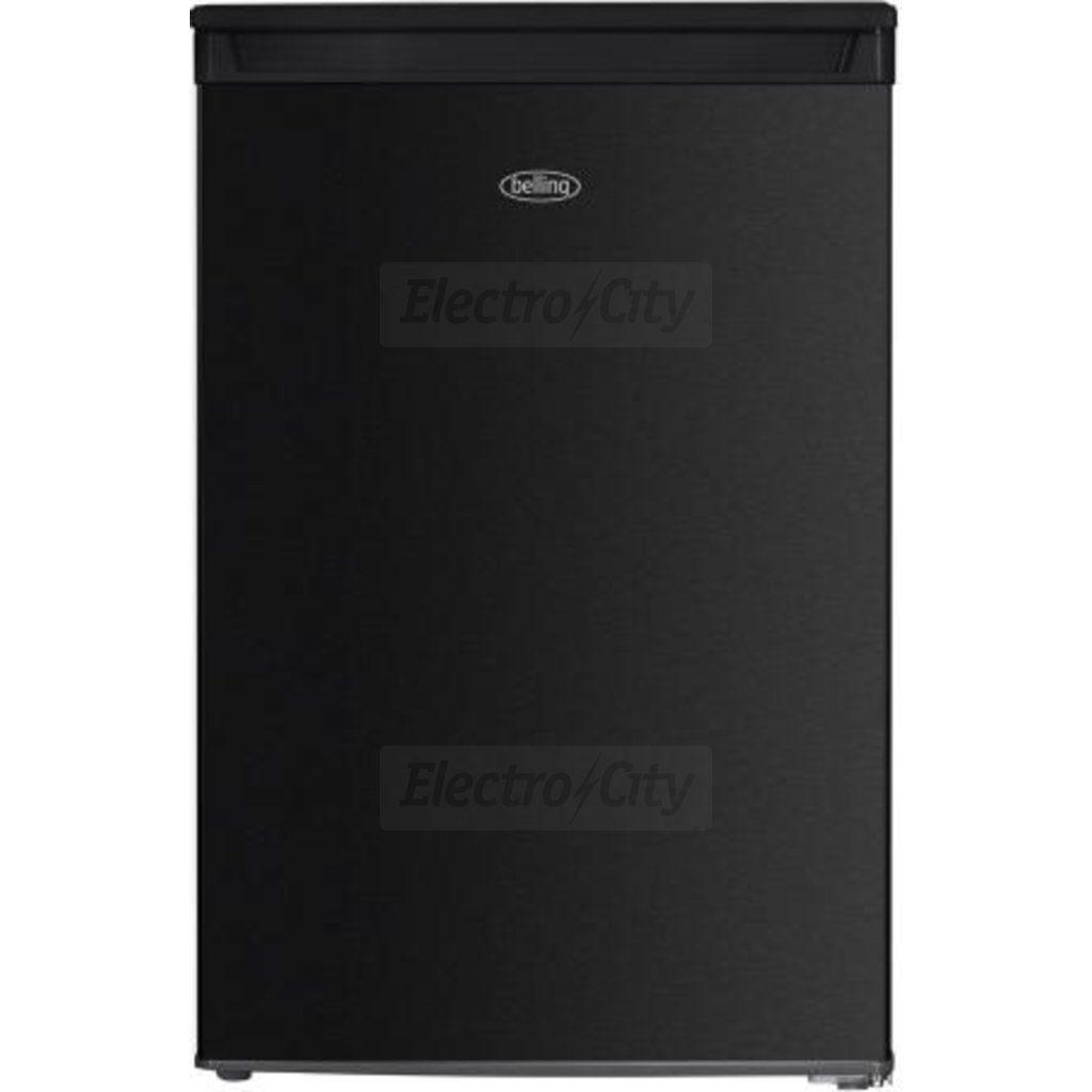 Belling 55cm Under Counter Larder Fridge - Black Steel, 127L Capacity, Reversible Door, Glass Shelves, BL130BKIX