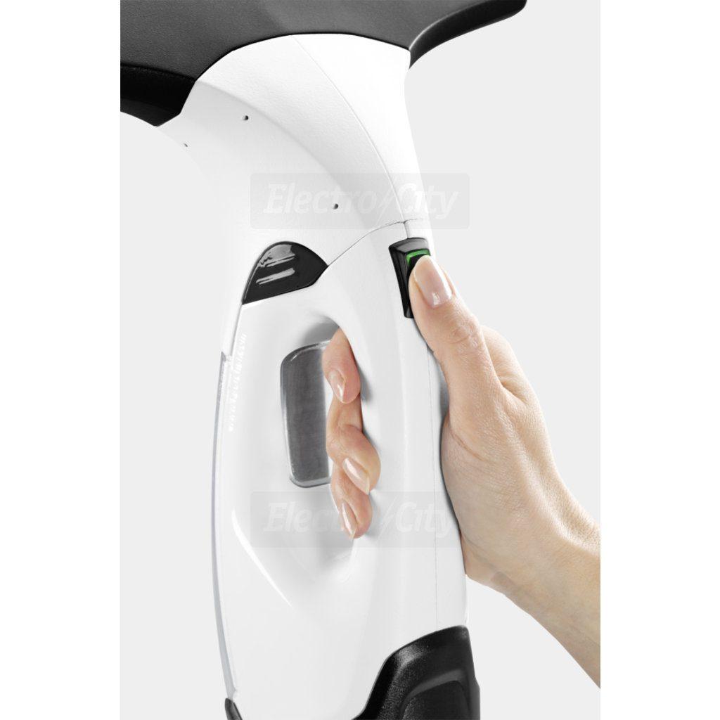 Kärcher WV 2 Plus Window Vac - White, with Spray Bottle, Microfibre Cloth, Glass Cleaning Concentrate