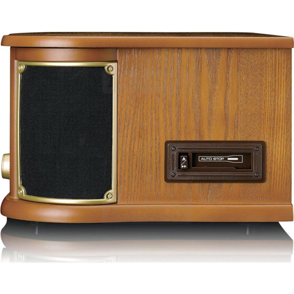 Lenco Retro Turntable Bluetooth CD Cassette Player AM/FM Radio MP3 Encoding Wood
