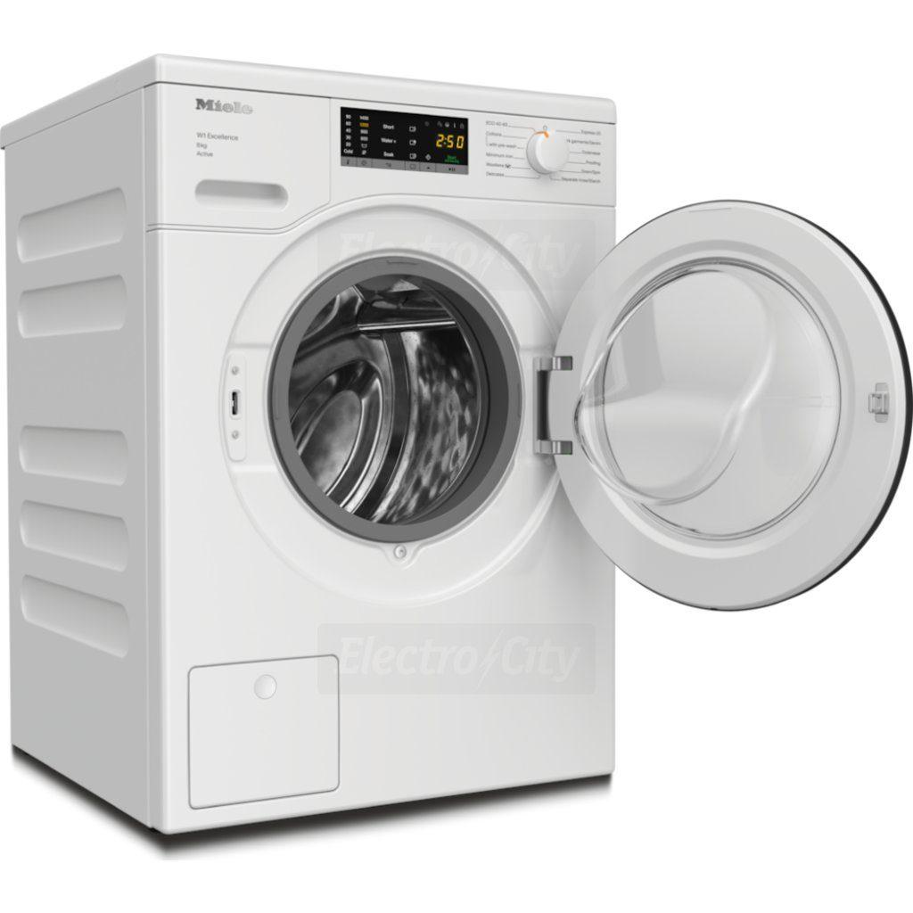 Miele W1 8kg 1400sp Washing Machine White - Active, Short, with pre-wash, Minimum iron, Woollens, Delicates