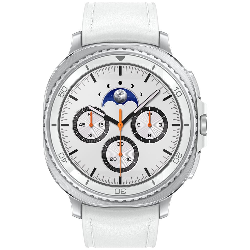 Samsung Galaxy Watch8 Classic White Smartwatch with Rotating Bezel