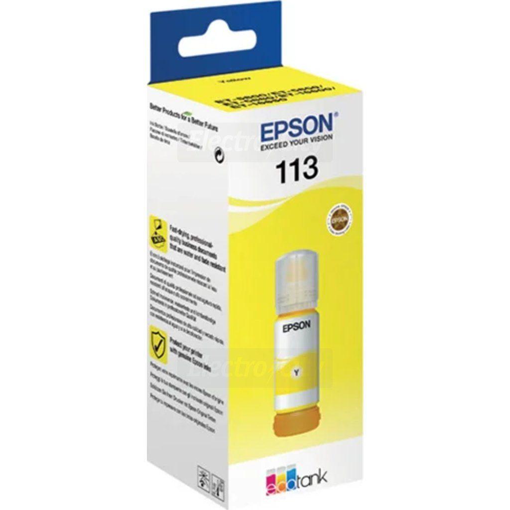 Epson 113 Yellow Ink Cartridge 70ml, prints up to 6,200 pages