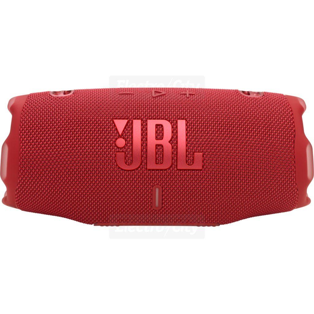 JBL Charge 6 Portable Bluetooth Speaker Red with JBL Logo