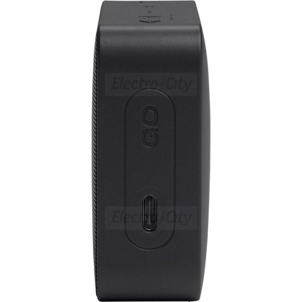 JBL Go Essential 2 Black Portable Bluetooth Speaker with JBL Logo