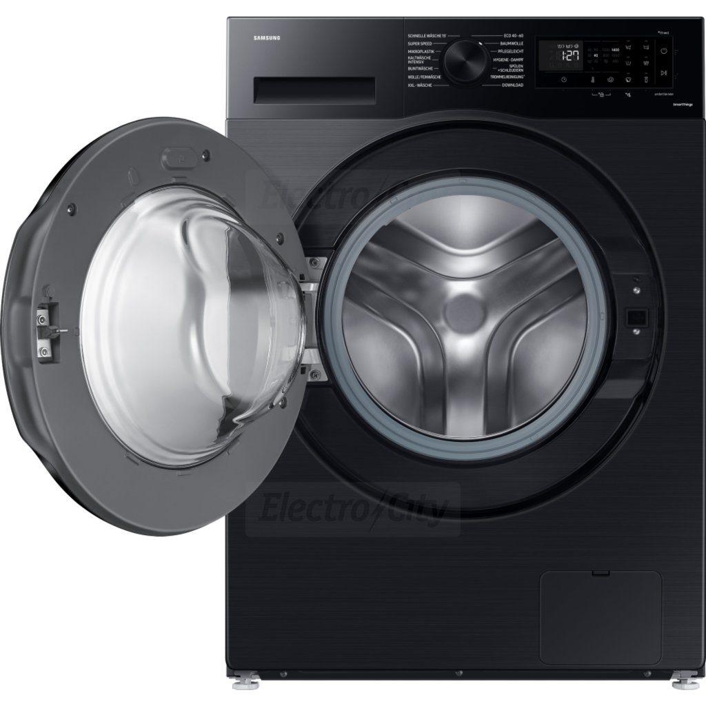 Samsung AI Series 5 10kg Freestanding Washing Machine - Black with AI Energy, 1400rpm Spin, SmartThings App, ecobubble, Hygiene Steam