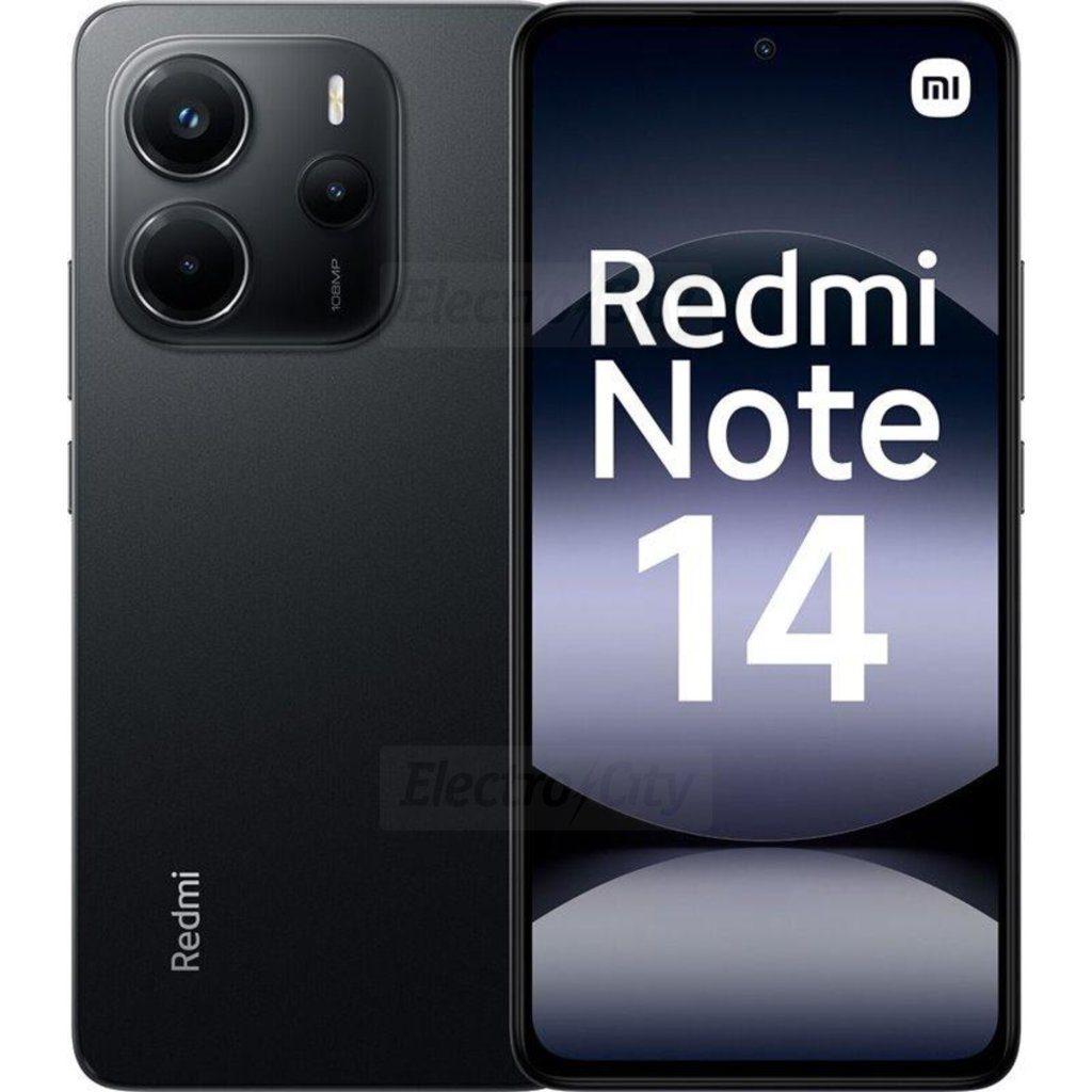 Redmi Note 14 6.6 Inch 128GB 4G Smartphone Midnight Black Triple Camera Black
