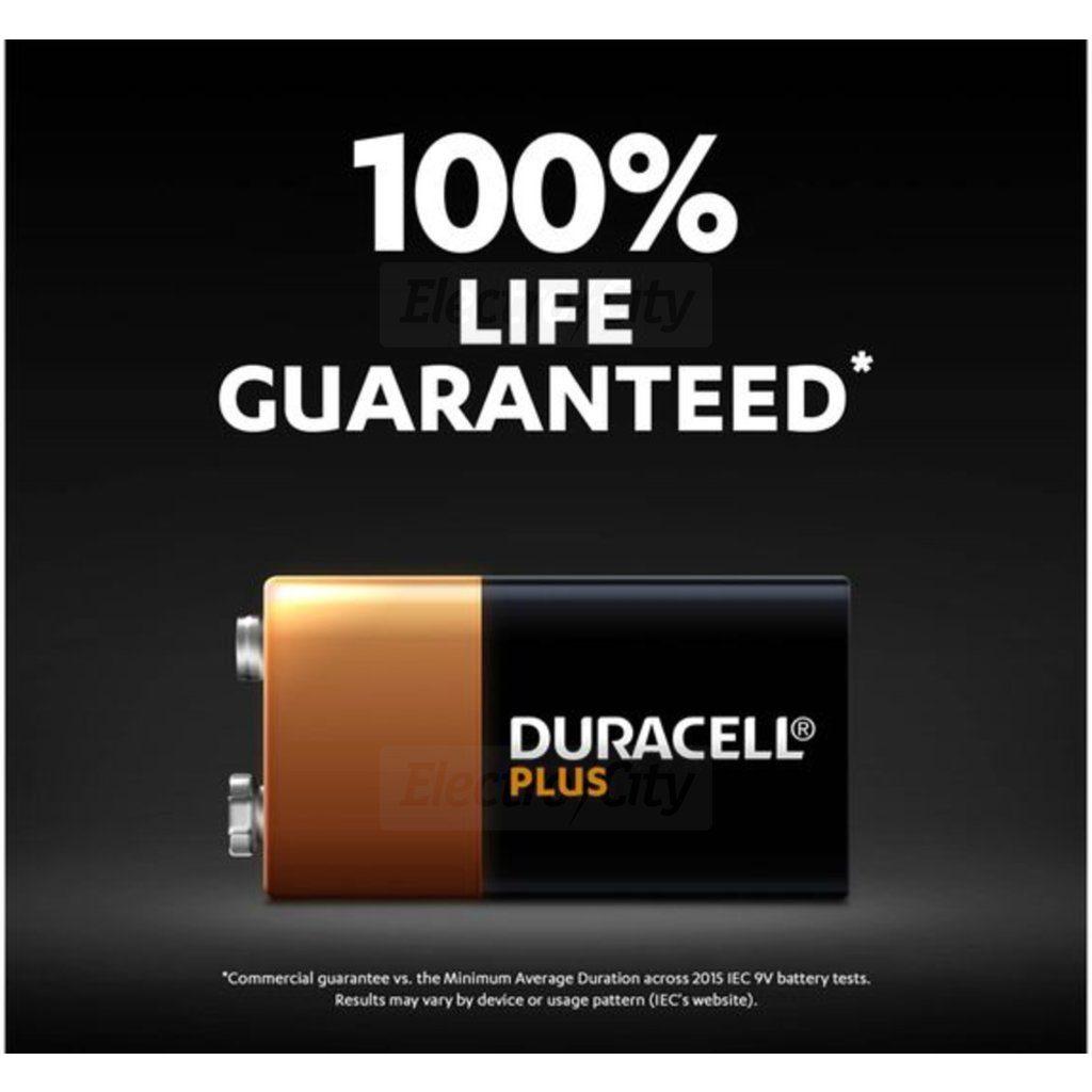 Duracell Plus 9V Alkaline Battery Single Pack PP3 6LR61 MN1604 100% Life Guaranteed