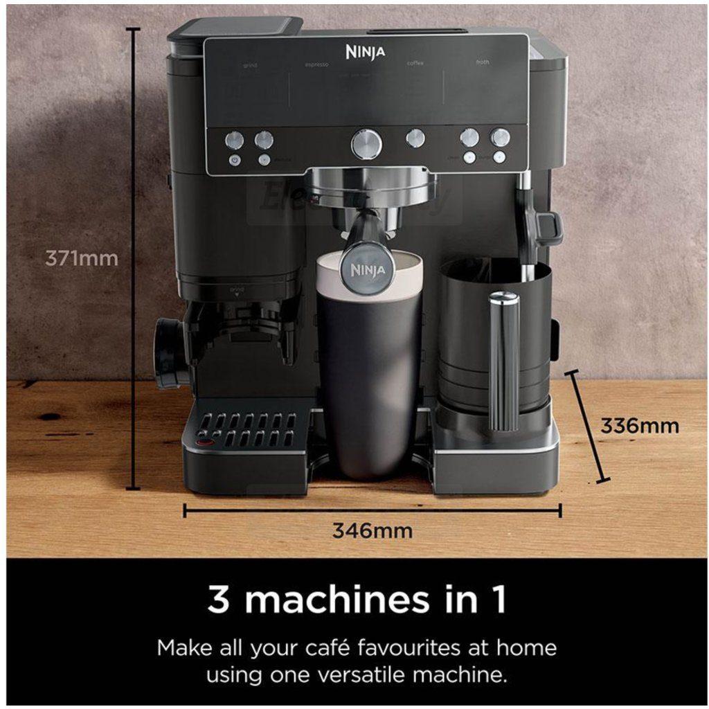 Ninja Espresso Coffee Machine - Black | Grind | Froth