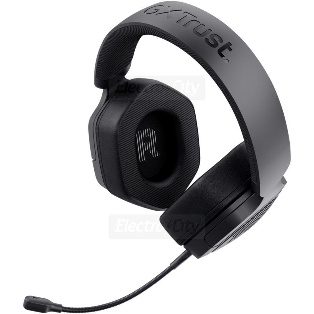 Trust GXT492 Carus Gaming Headset | Black | 50mm Drivers | Detachable Mic | Multiplatform Compatibility