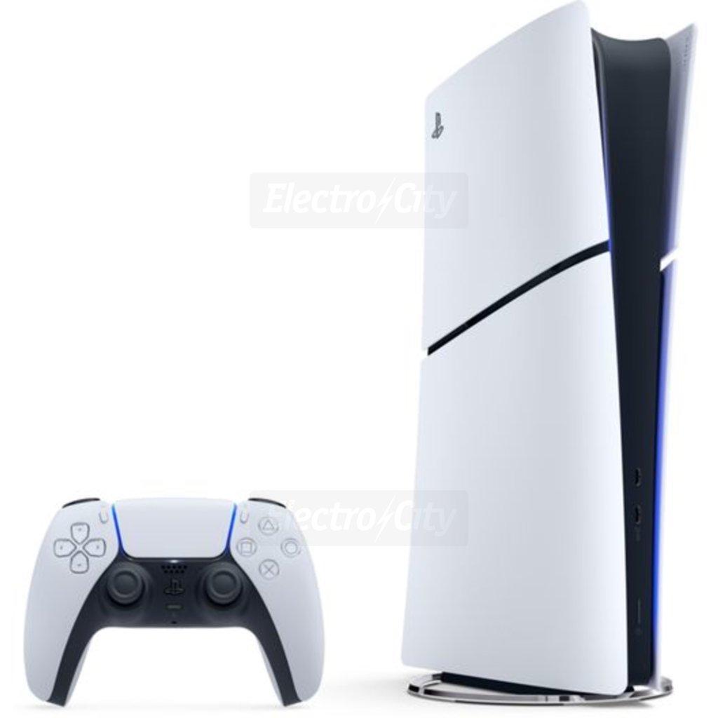 Sony PlayStation 5 Digital Edition Slim White 825GB SSD Console with DualSense Controller 4K HDR Graphics WiFi Bluetooth