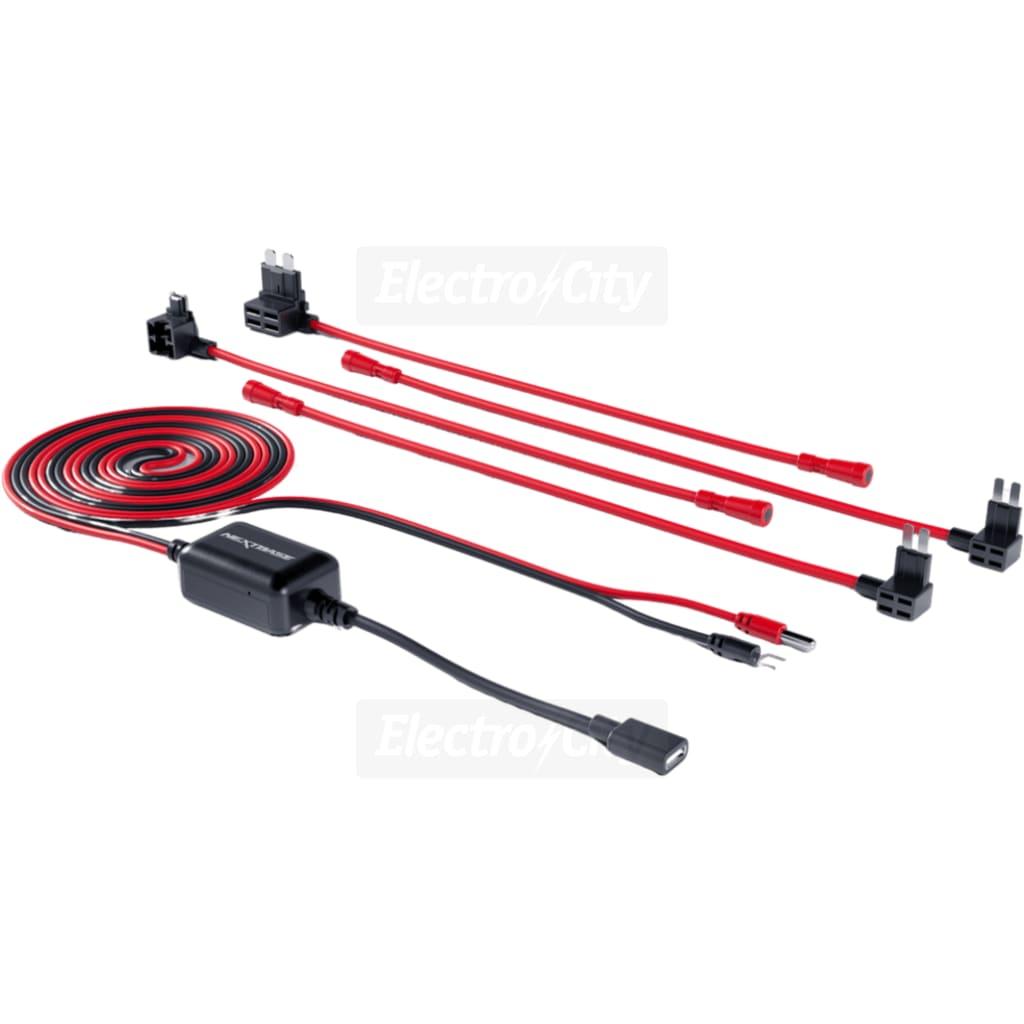 Nextbase Piqo Pro Install Cable Hardwire Kit 1 Meter for Piqo 1K 2K Dash Cams with Fuse Types and Battery Protection