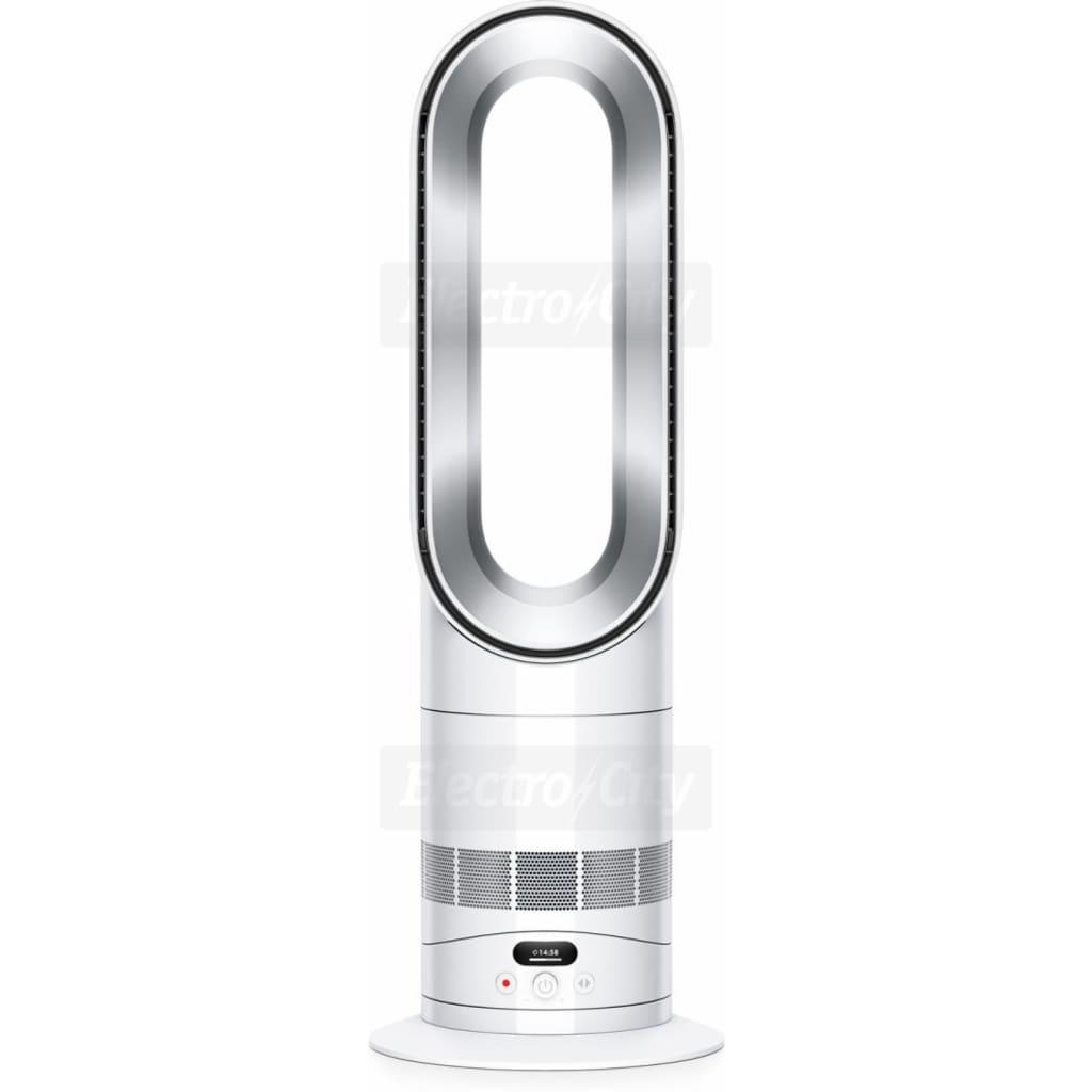 Dyson Hot+Cool HF1 Smart Fan Heater - White | Air Multiplier, Intelligent Climate Control, Remote, Sleep Mode, 26dB, 2.59kg, 585mm Height