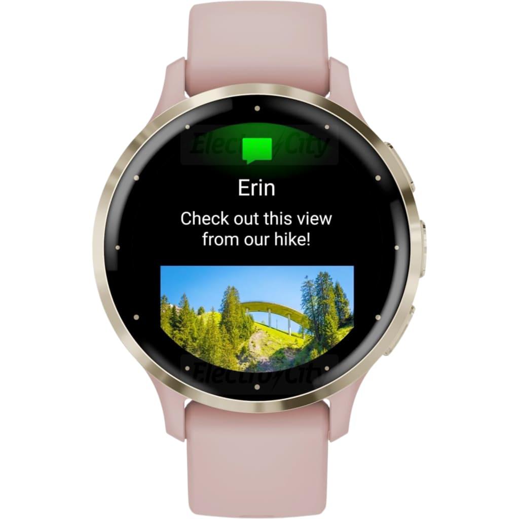Garmin Venu 3S Smartwatch Soft Gold Rose AMOLED Display Heart Rate GPS Music Control Up to 10 days Battery Life