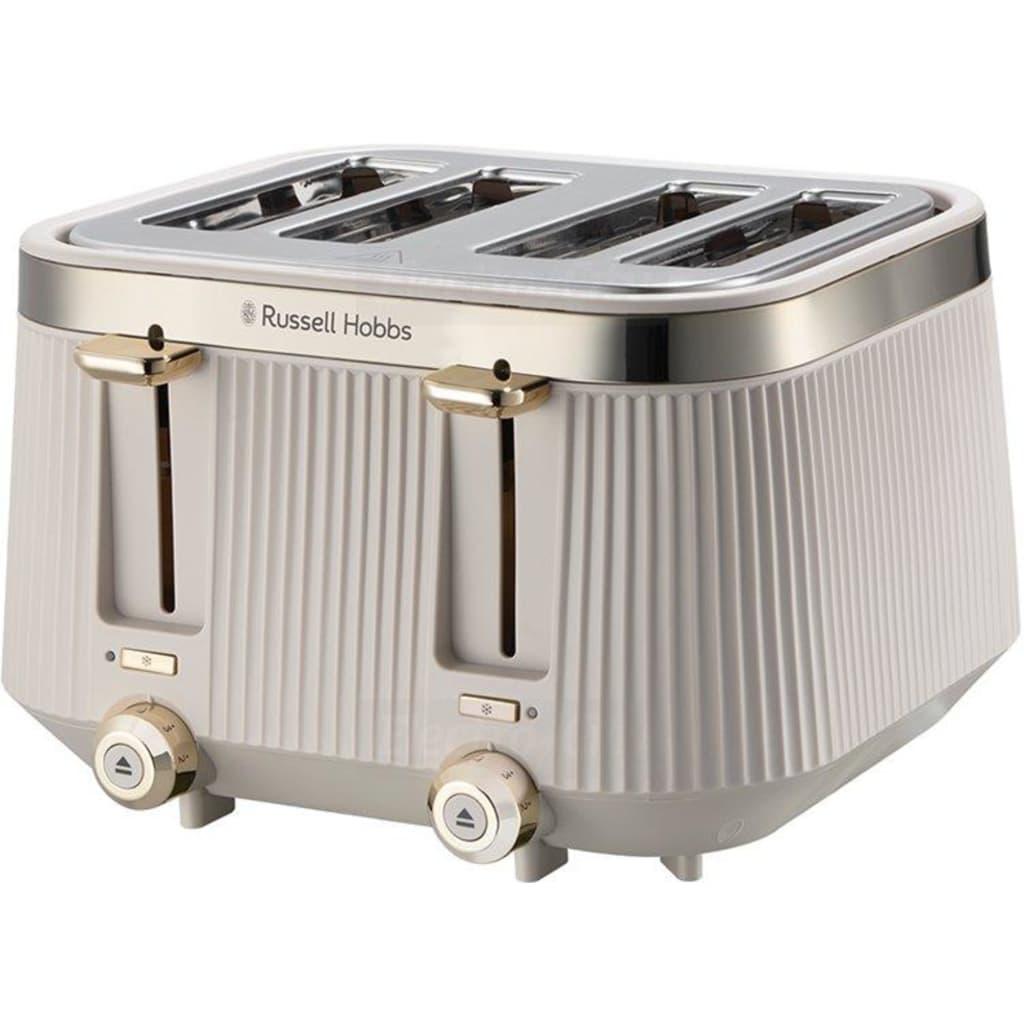 Russell Hobbs Bronte 4 Slice Toaster Stone Color with Gold Accents