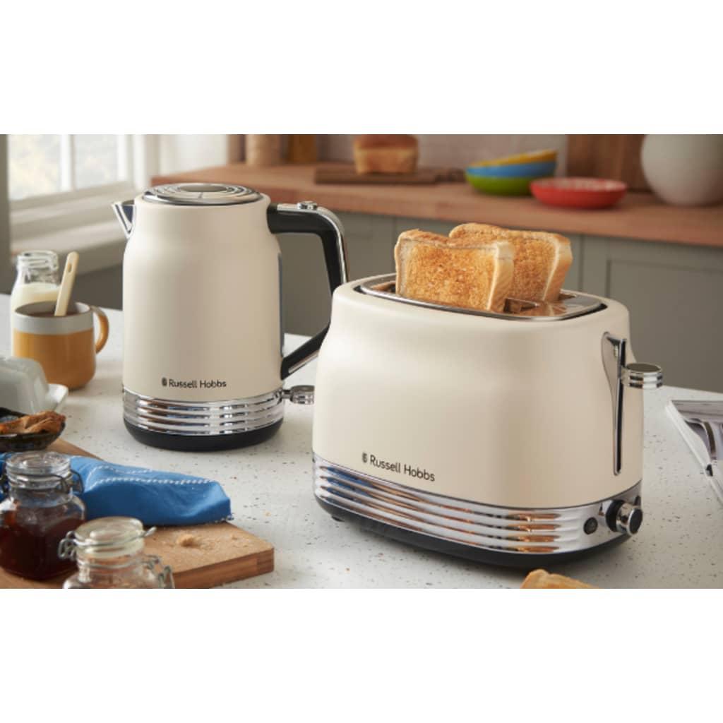 Russell Hobbs Hanley 1.7L 3000W Cream Kettle with Water Level Indicator and Anti-limescale Filter