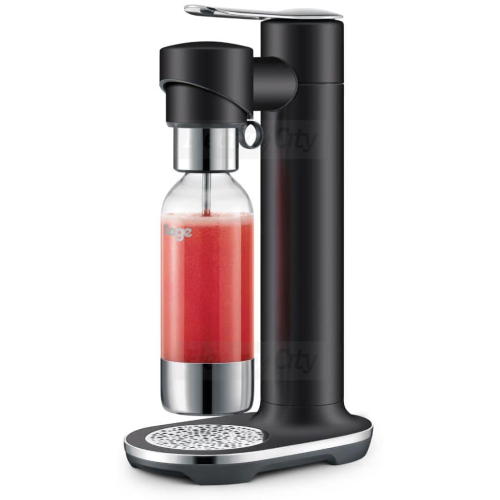 Sage InFizz Carbonator - Black, Stainless Steel Bottle