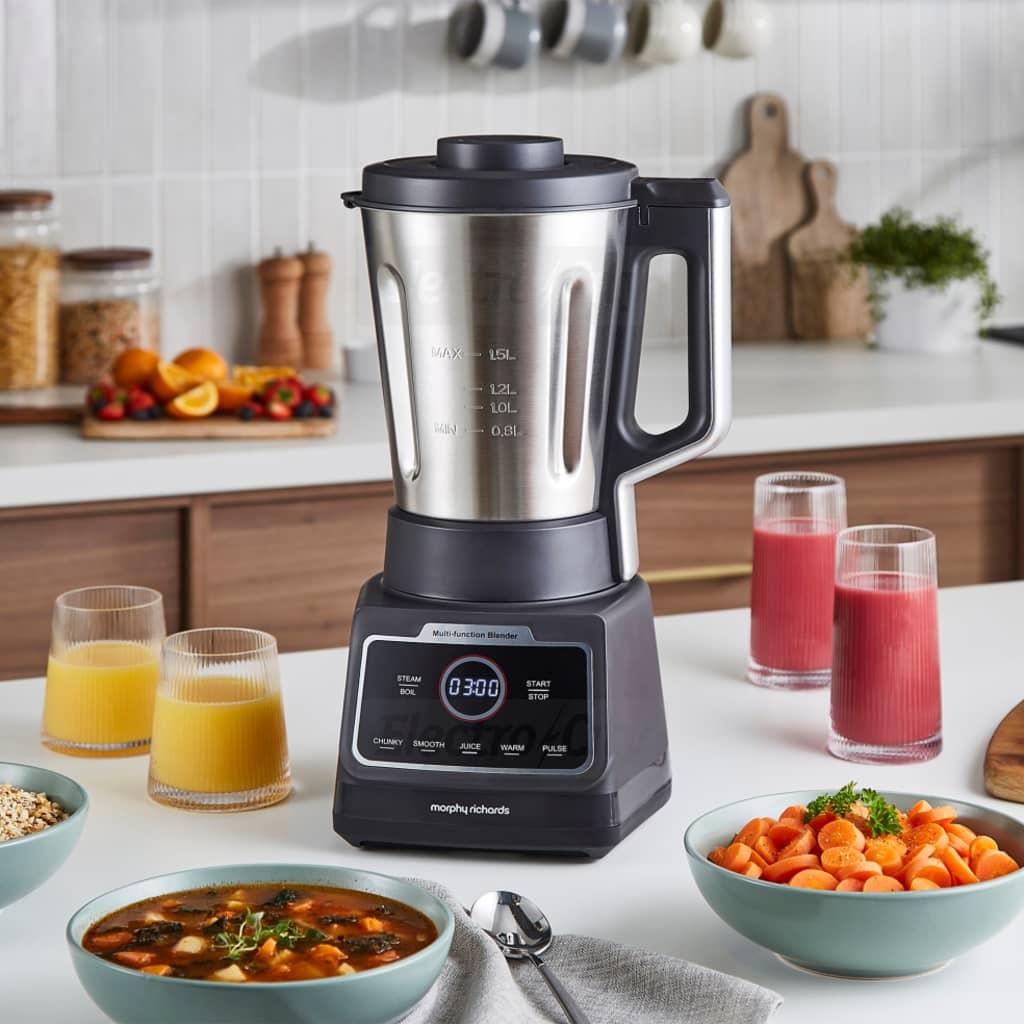 Morphy Richards MixFlex 1.5L 6-in-1 Multifunction Blender & Soup Maker with LED Touch Control and Dishwasher Safe Parts