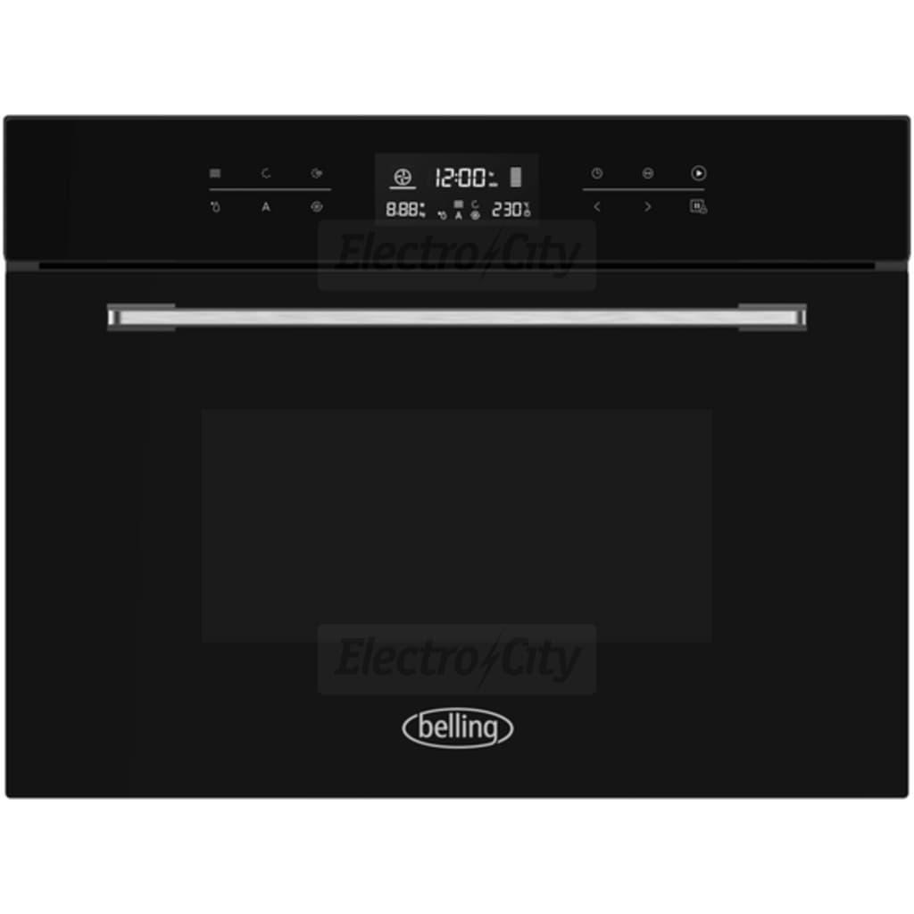 Belling 44L Built-in Combination Microwave with Grill & Fan Oven - Black