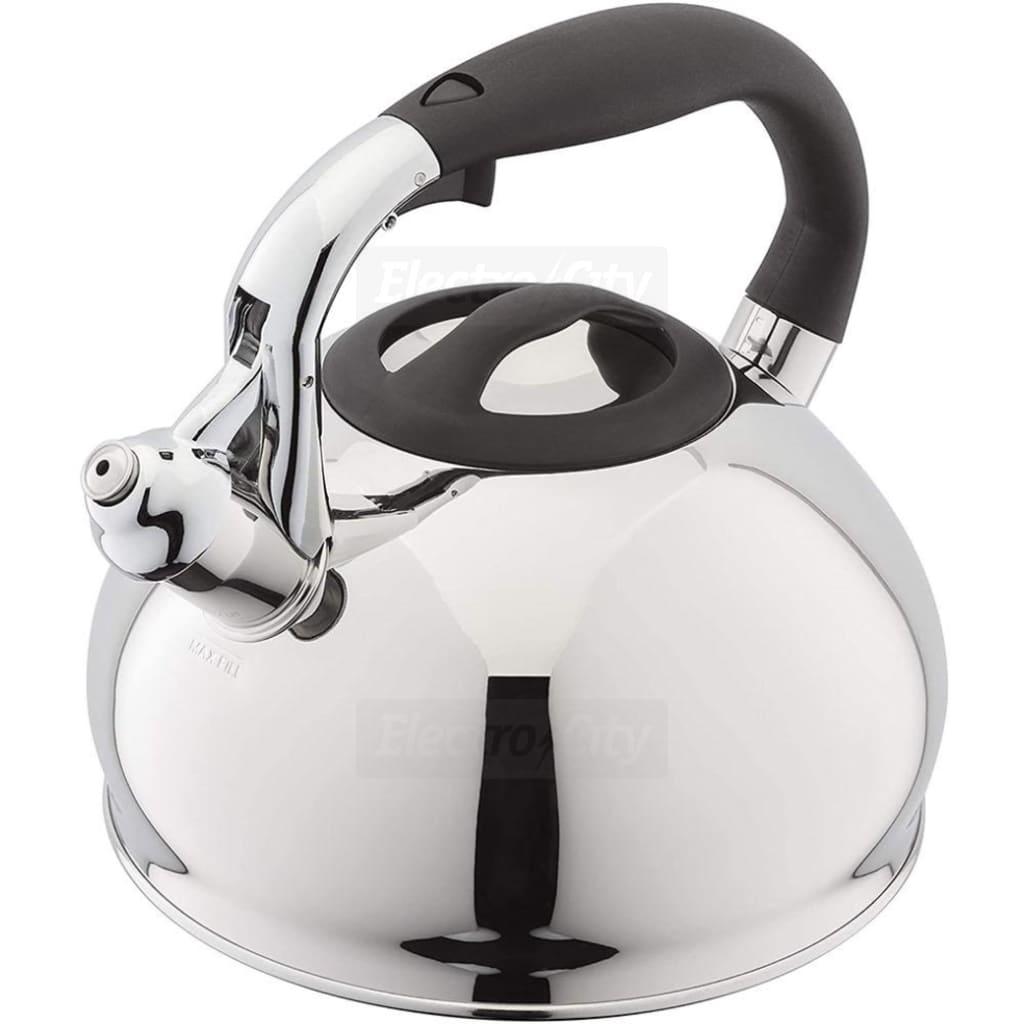 Judge 3L Retro Style Whistling Stovetop Kettle | 18/10 Stainless Steel | Induction, Gas, Ceramic, Halogen, Solid Plate, Aga Compatible