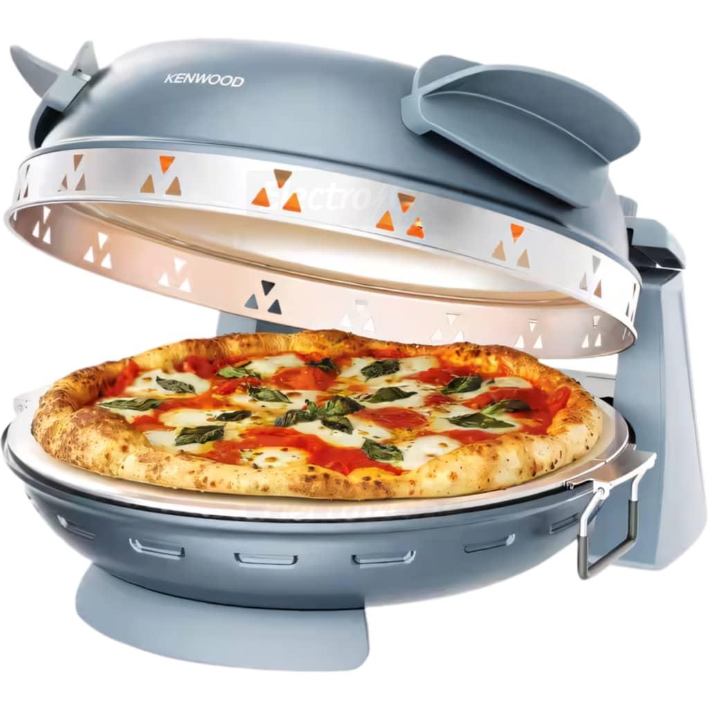 Kenwood My Pizzeria Freestanding Electric Pizza Oven Storm Blue KPO10.000GY 400°C Fast Cooking Stone-Baked ClearView Window Compact Versatile