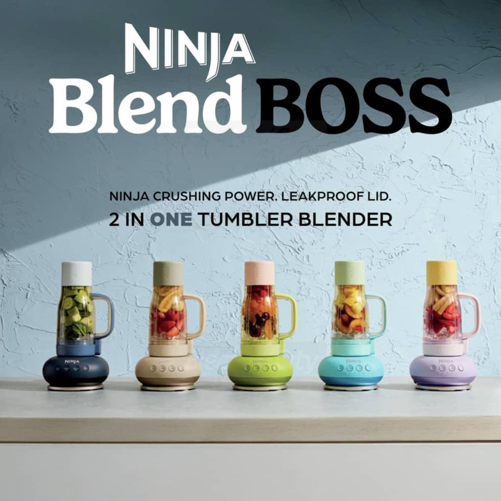 Ninja BlendBOSS Tumbler Blender Blue Raspberry DB351UKBL - Blender, Blue, Fruit, Ninja