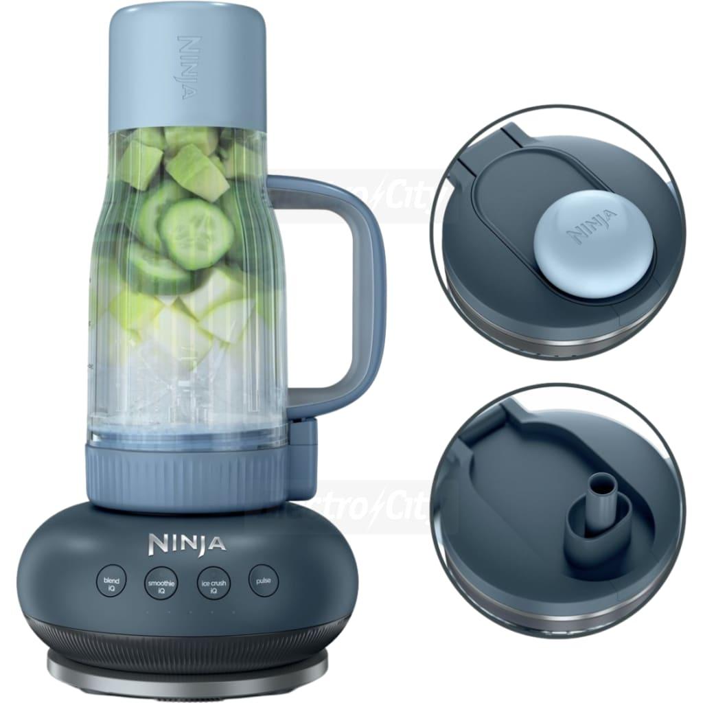 Ninja BlendBOSS Tumbler Blender Cyberspace DB351UKCY with Lid, Handle, and Ninja Logo