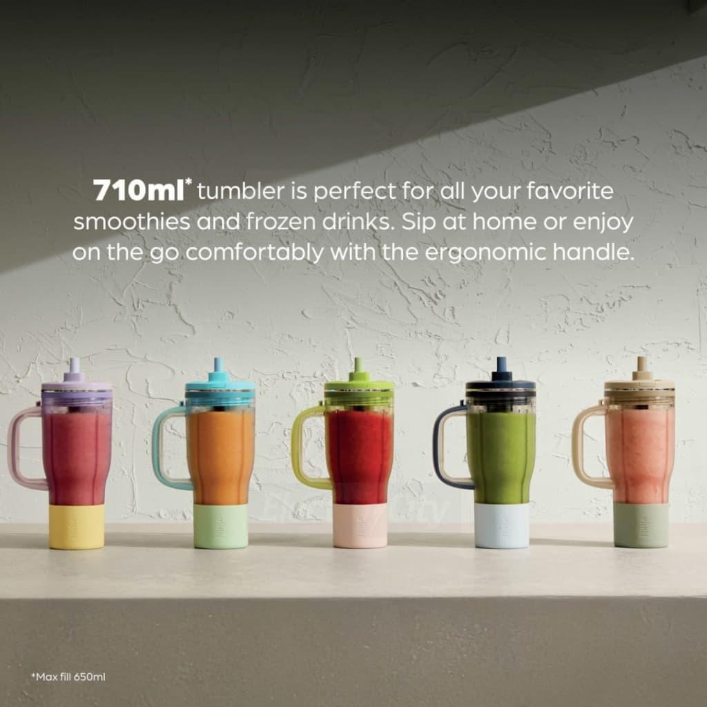 Ninja BlendBOSS Tumbler Blender Cyberspace DB351UKCY with Lid, Handle, and Ninja Logo