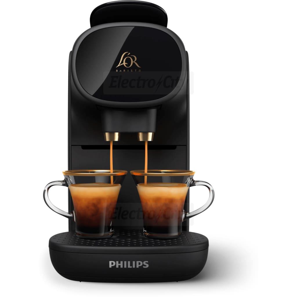 Philips L'Or Barista Sublime Capsule Coffee Machine LM9012/60 - Black, 0.8L, 19 Bar Pressure, Brews 2 Coffees at Once, Adjustable Volume, Removable Drip Tray, Touch Controls