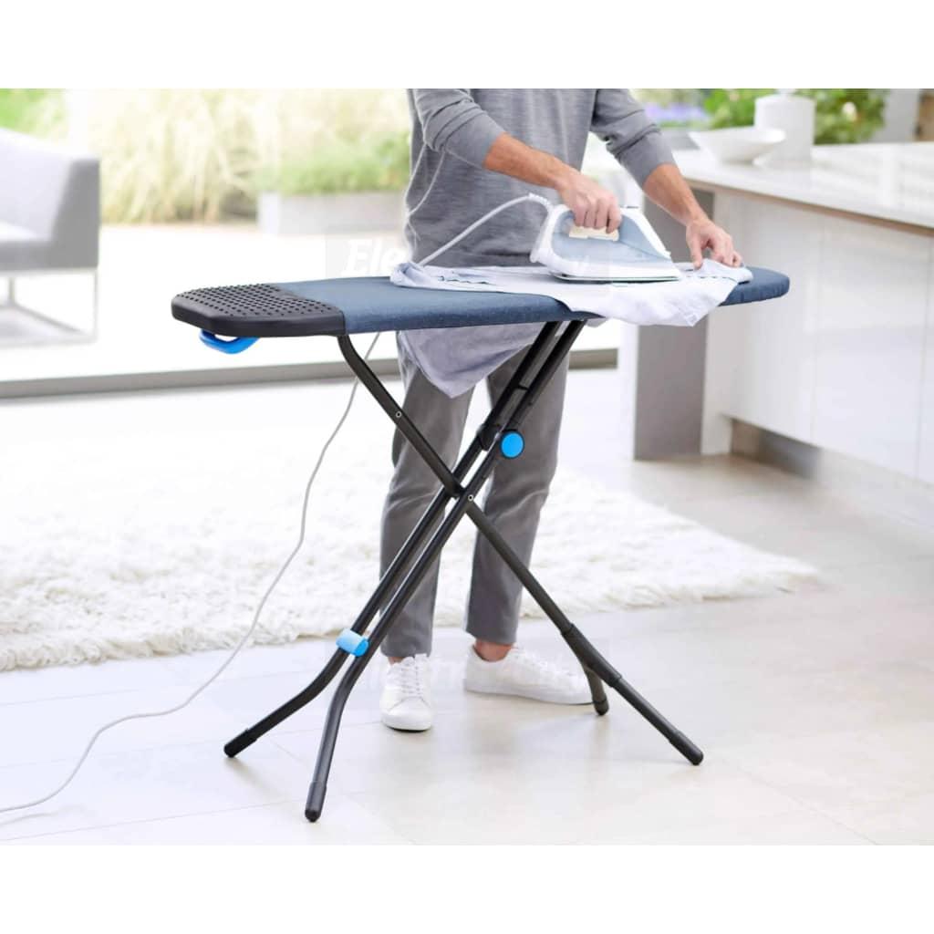 Joseph Joseph Glide Plus Easy Store Ironing Board with DripShield Technology and Silicone Iron Rest, Blue, Size 130cm