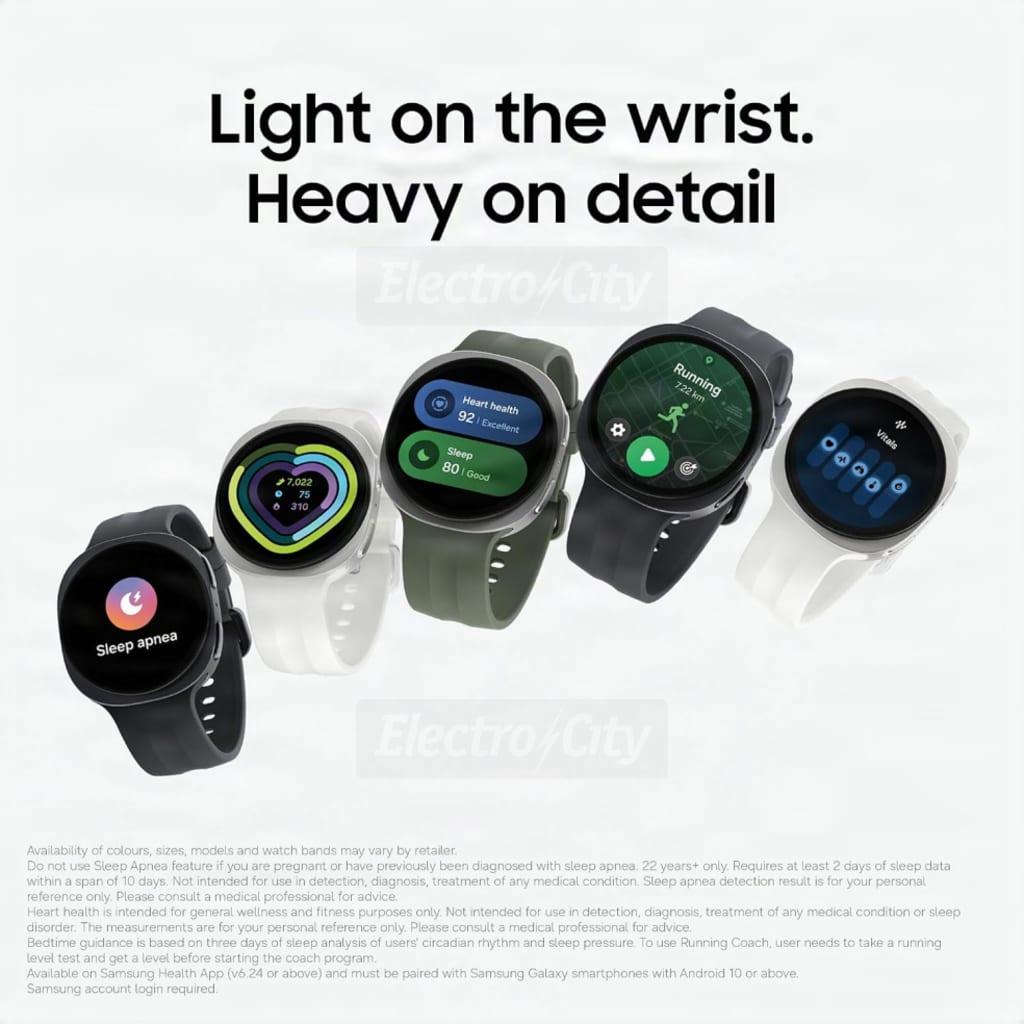 Samsung Galaxy Watch9 40mm Cream AI Smartwatch with Bluetooth, Health Tracking, and Google Gemini