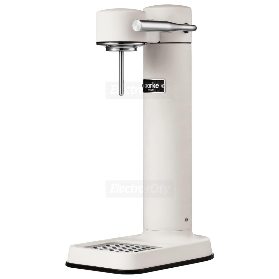 Aarke Carbonator 3 Sparkling Water Maker - Matte White, Stainless Steel, Cordless & Electricity-free
