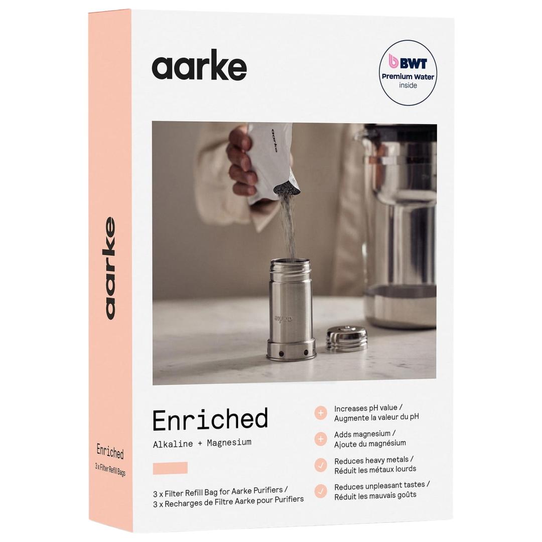 Aarke Enriched Filter Granules Refill 3 Pack for Aarke Purifier - Alkaline Magnesium Mineralized Water