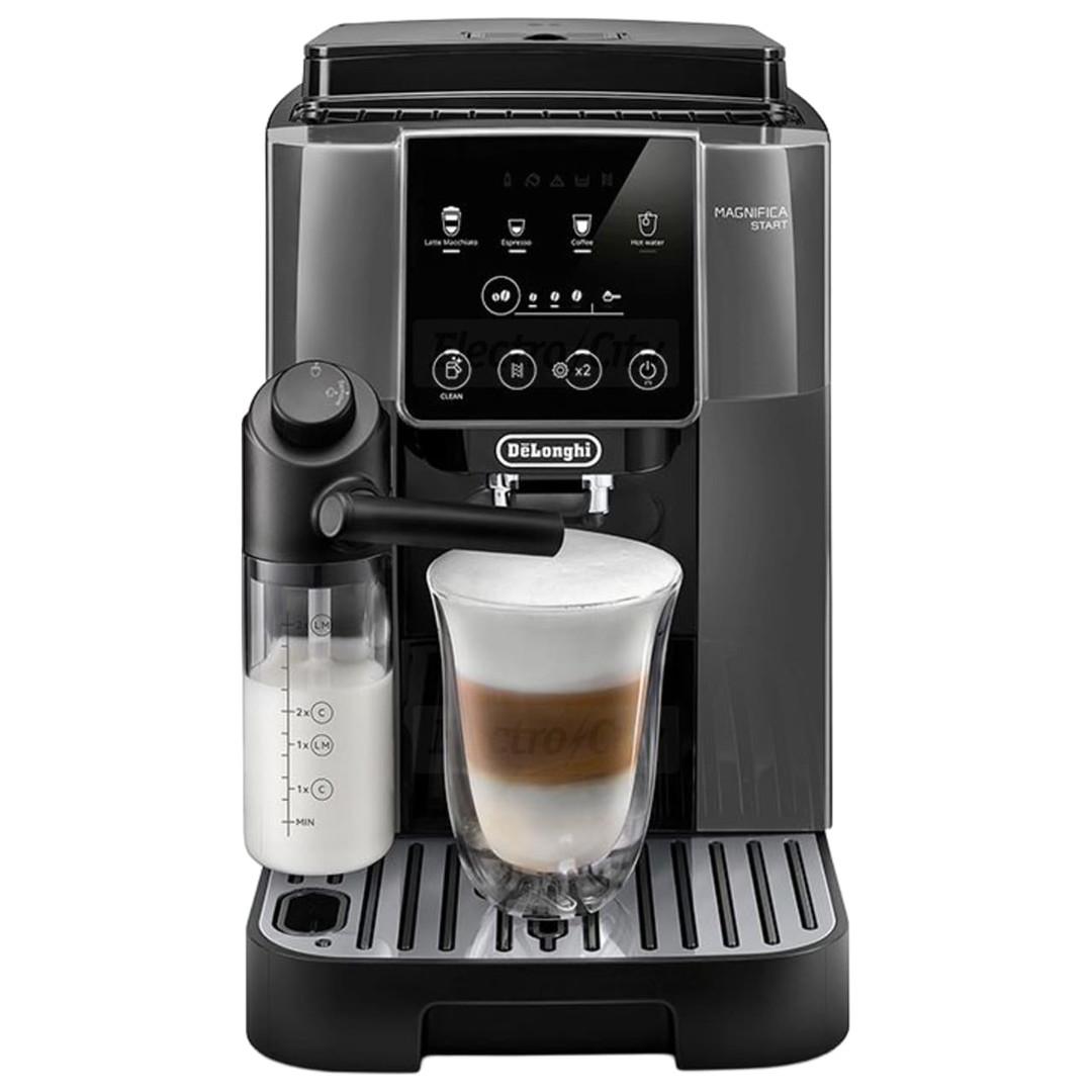 De'Longhi Magnifica Start ECAM220.61.GB Bean To Cup Automatic Coffee Machine - Grey Black, LatteCrema Hot, One-touch, 1.8L Water Capacity, 15 Bar, 1450W