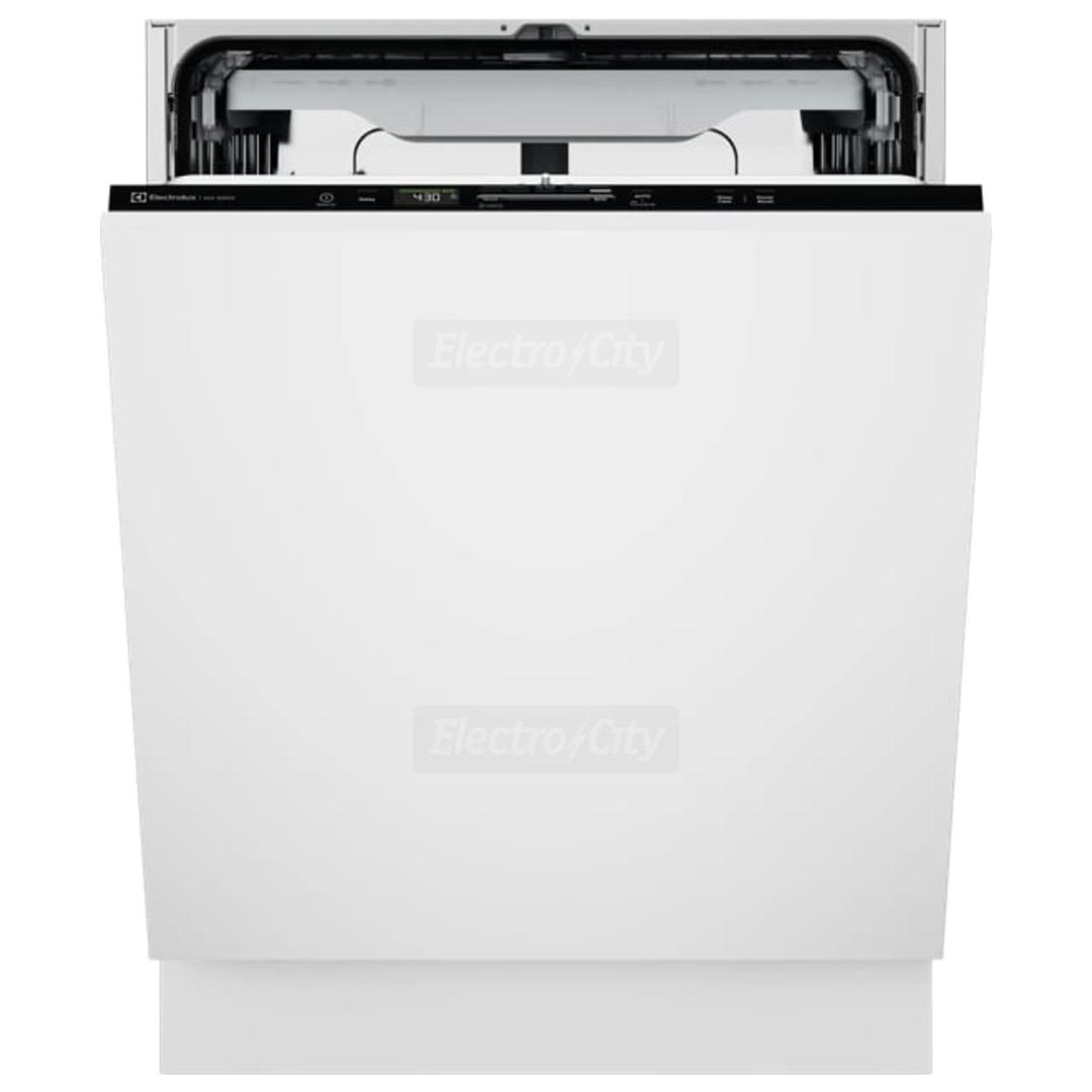 Electrolux 600 SmartSelect Integrated 60cm Dishwasher - White, 14 Place Settings, Stainless Steel, AirDry, FlexiMax Drawer, SoftSpikes, LightOnFloor, 44dB(A), Inverter Motor