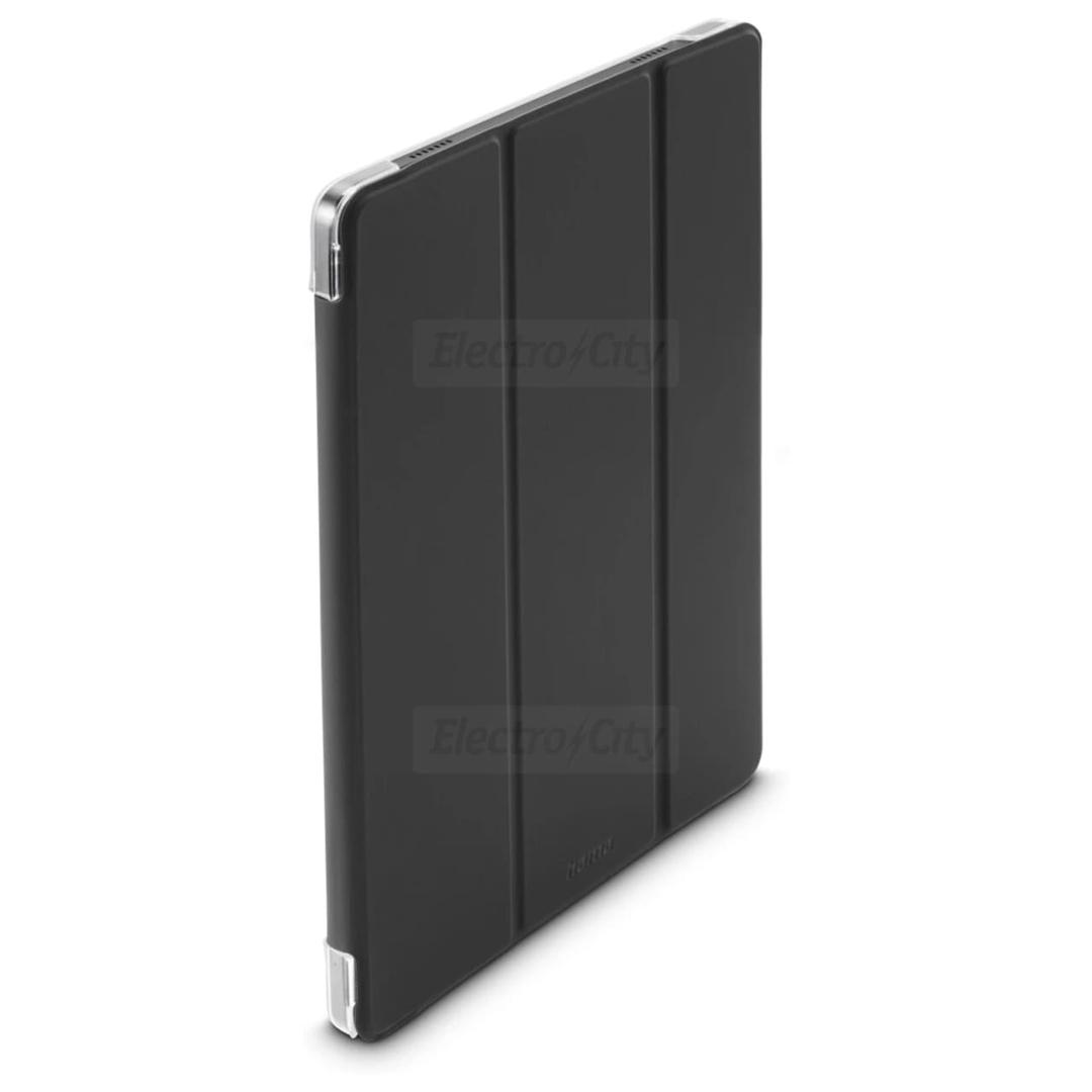 Hama Samsung Galaxy Tab A11 8.7" Black Flip Case with Stand Function, Magnetic Closure, All-around Protection, Transparent Back Panel, Silver Corner Accents