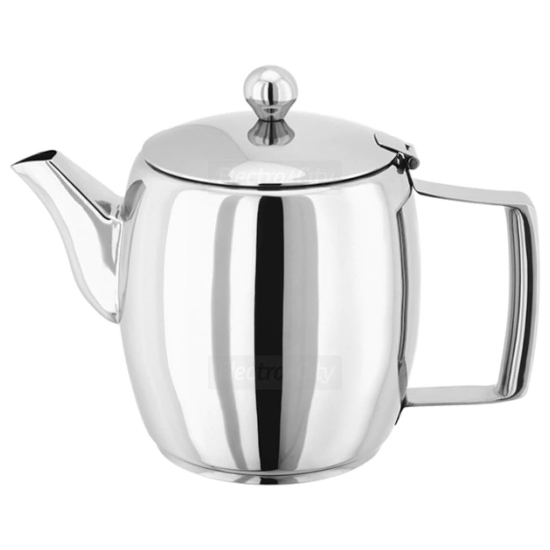 Judge Traditional 1.3L 6 Cup Stainless Steel Hob Top Teapot Mirror Polished Non-Drip Spout Dishwasher Safe