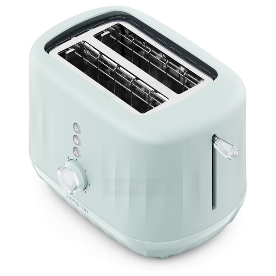 Kenwood Ripple 2 Slice Toaster TCP06.000BL Eggshell Blue - 7 Browning Levels, High-rise Lift, Defrost, Reheat, Removable Crumb Tray, 850W