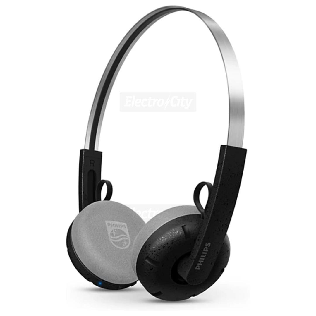 Philips The Ringo TAH2000BK Black Bluetooth On-Ear Headphones Retro Design 26 Hour Play Time Multipoint Connectivity USB-C Fast Charging Built-in Mic