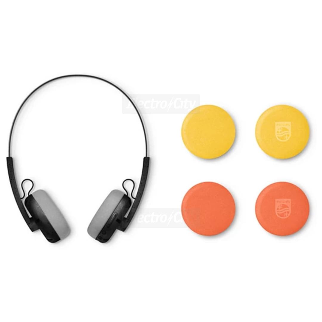 Philips The Ringo TAH2000BK Black Bluetooth On-Ear Headphones Retro Design 26 Hour Play Time Multipoint Connectivity USB-C Fast Charging Built-in Mic