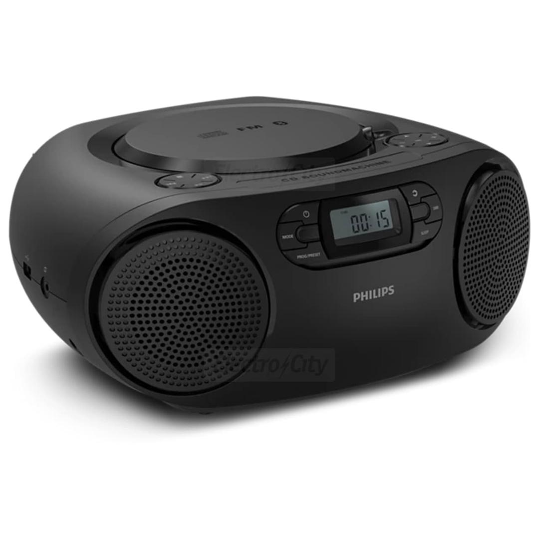 Philips Portable CD Player with Bluetooth, USB, FM Radio - Black