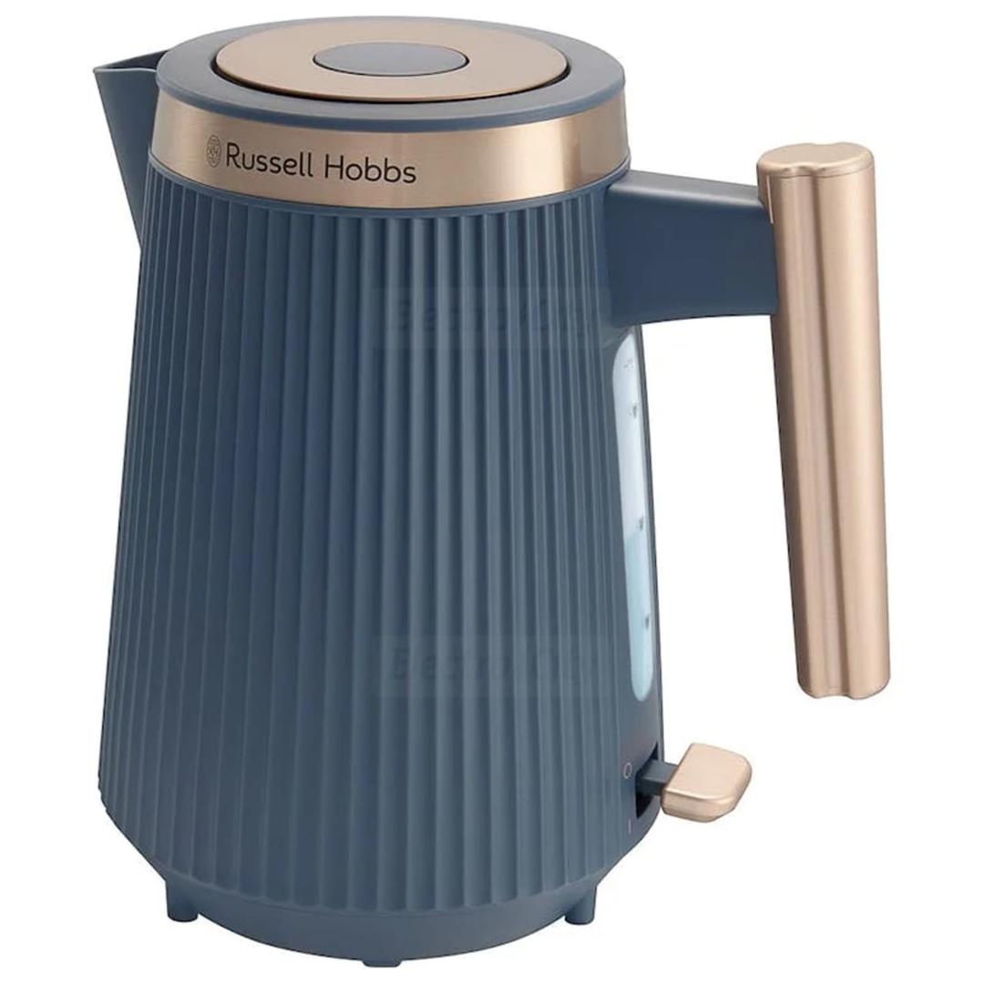 Russell Hobbs Bronte Kettle 1.7 Litres Navy Blue - Gold Accents, Matte Finish, Distinctive Design