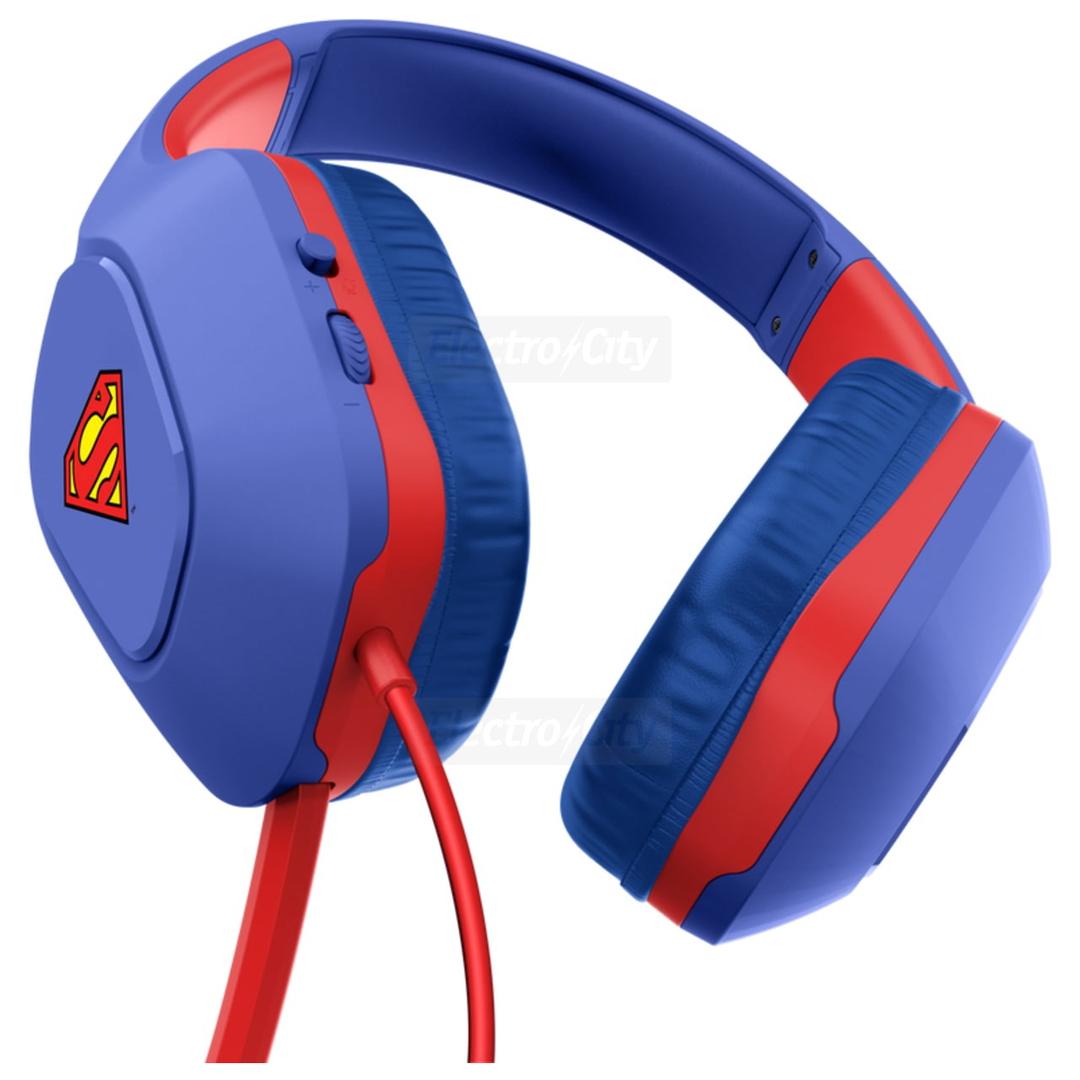 Trust GXT 415SM Zirox Wired Gaming Headset with Foldaway Microphone, Blue, Superman Licensed, 50mm Drivers, Over-Ear, Lightweight 244g, 20Hz-20kHz
