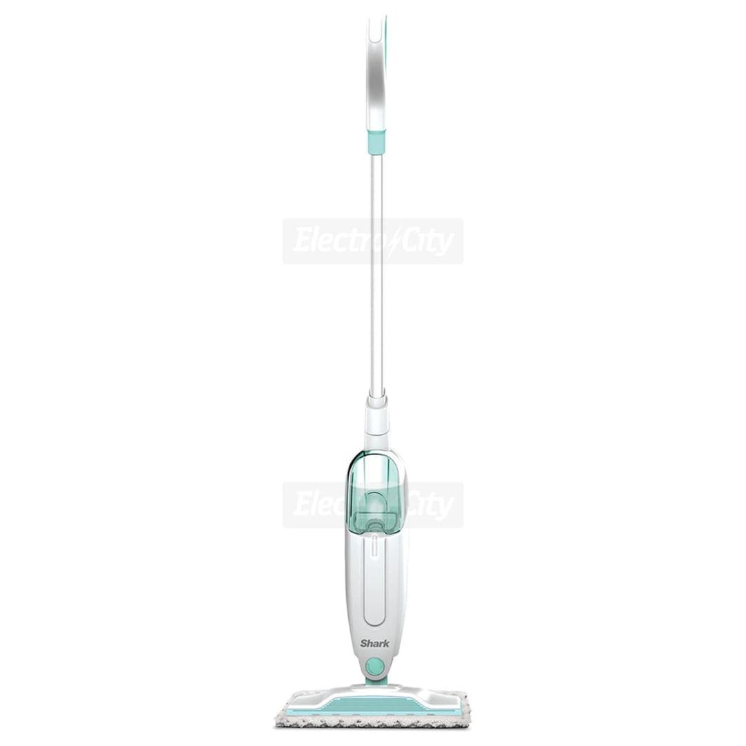 Shark Steam Mop | Green | Lightweight | Manual Pump Action | Machine-washable Pads | 5.5m Cord | Removable Tank