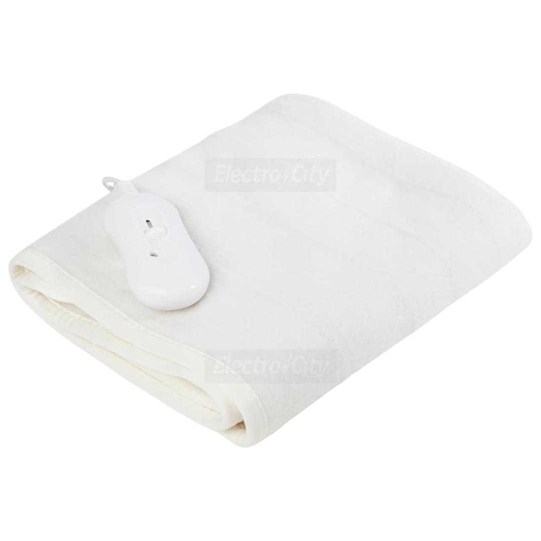 Warmnite Single Electric Blanket 35W White Fitted Machine Washable 0.5kg