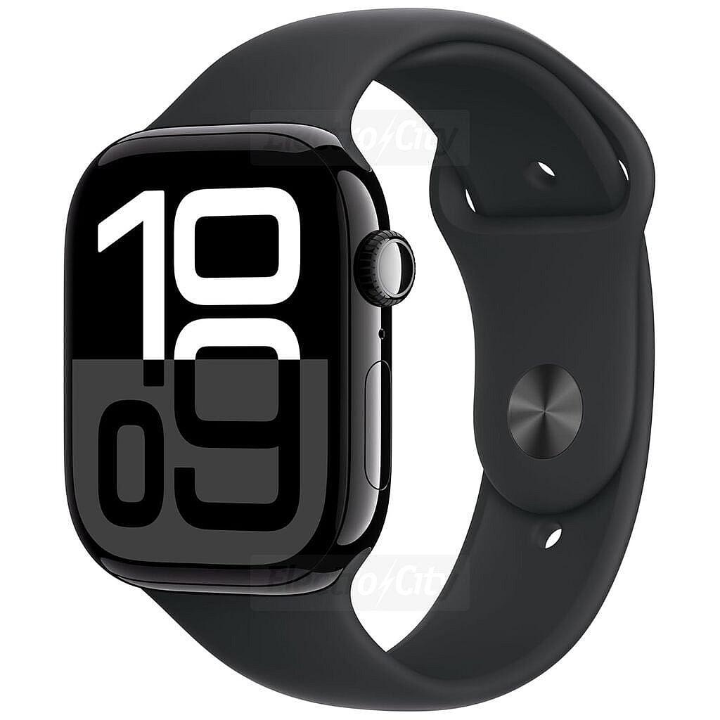 Apple Watch Series 10 46mm Smartwatch | Jet Black with Black Band | GPS | Health & Fitness Tracking